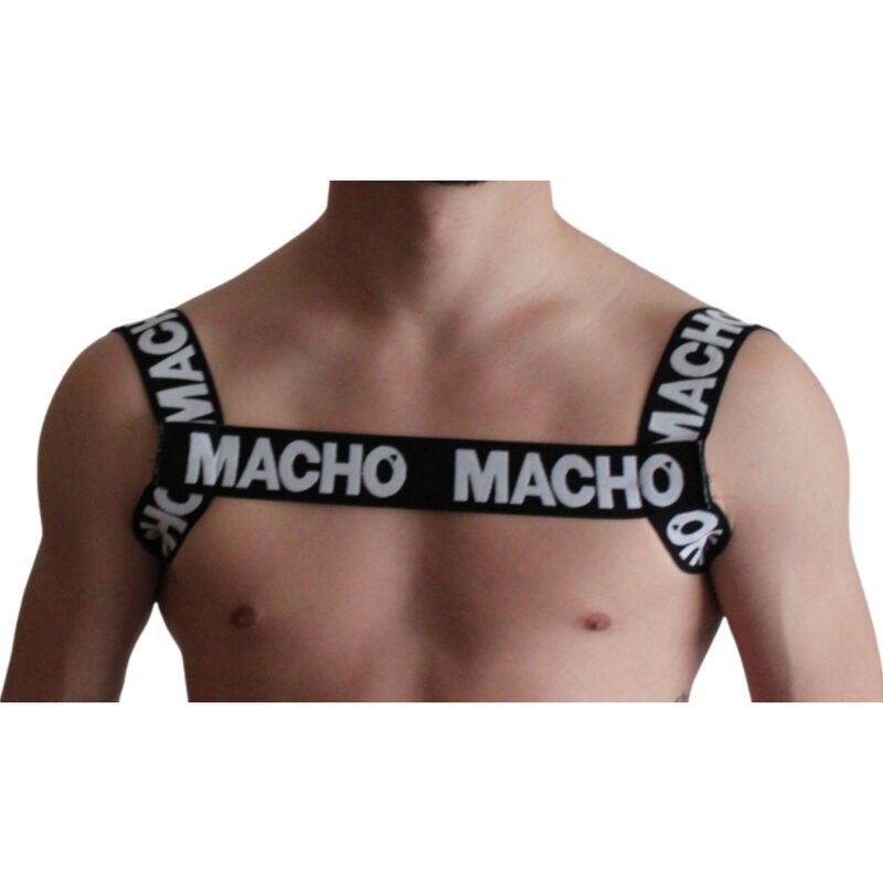 MACHO - DOUBLE BLACK HARNESS MACHO UNDERWEAR - 1