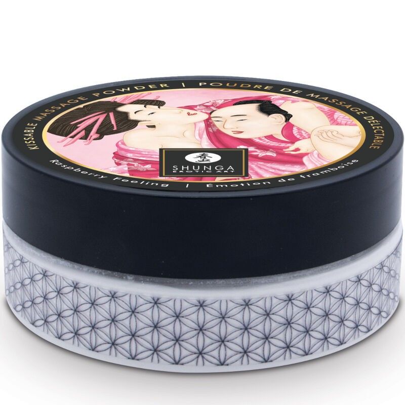 SHUNGA - EDIBLE MASSAGE POWDER KIT RASPBERRY SHUNGA BODY POWER - 2