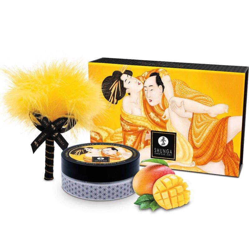 SHUNGA - EDIBLE MASSAGE POWDER KIT MANGO SHUNGA BODY POWER - 1