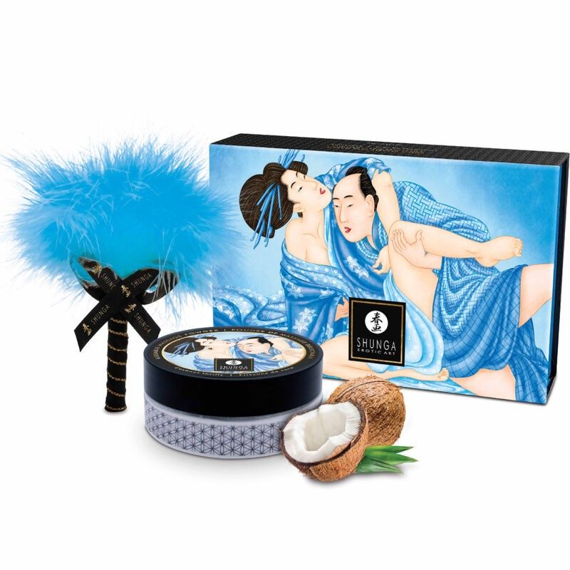 SHUNGA - EDIBLE COCONUT MASSAGE POWDER KIT SHUNGA BODY POWER - 1