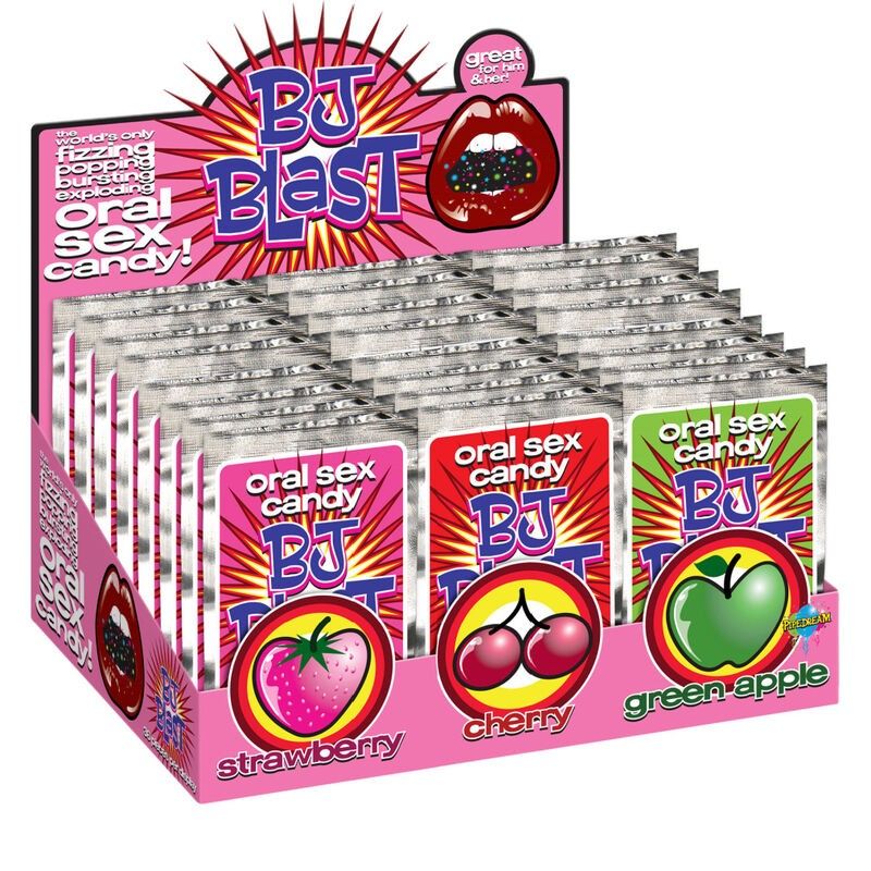 PIPEDREAMS - BJ BLAST STRAWBERRY / CHERRY AND GREEN APPLE - DISPLAY - 36 PC PIPEDREAMS - 1