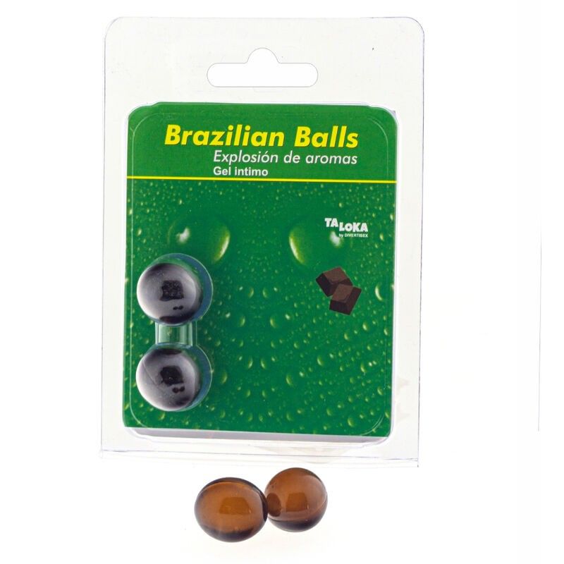 TALOKA - 2 BRAZILIAN BALLS CHOCOLATE INTIMATE GEL TALOKA - 1