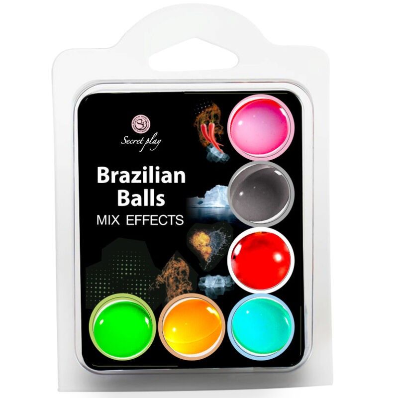 SECRET PLAY SET 6 BRAZILIAN BALLS MIX EFFECT SECRETPLAY COSMETIC - 1