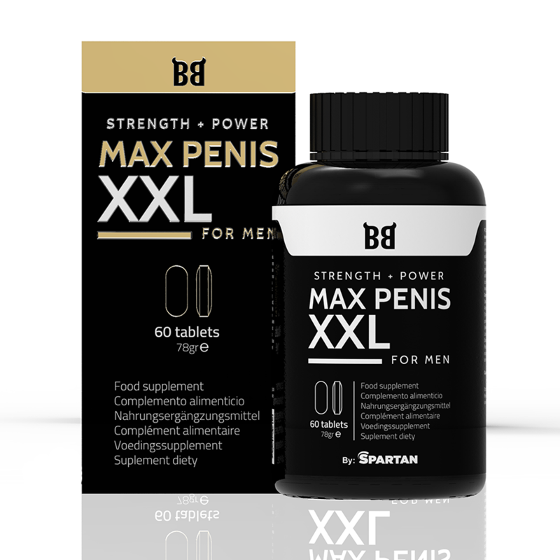 BLACK BULL - MAX PENIS XXL STRENGTH + POWER FOR MEN 60 TABLETS BLACKBULL BY SPARTAN - 2