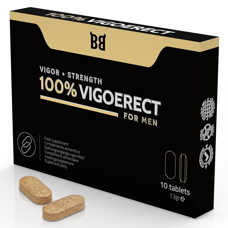 BLACK BULL - 100% VIGOERECT VIGOR + STRENGTH FOR MEN 10 TABLETS BLACKBULL BY SPARTAN - 1