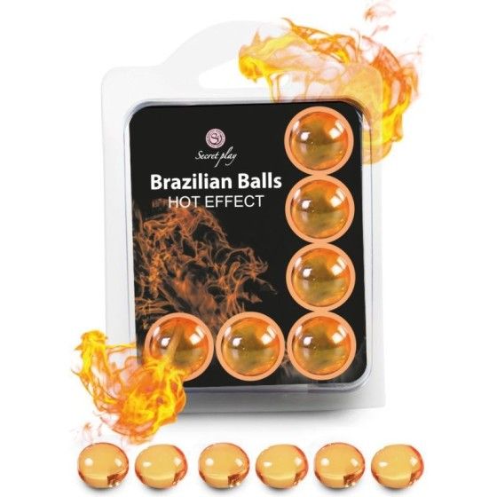 SECRETPLAY - SET 6 BRAZILIAN BALLS HEAT EFFECT SECRETPLAY COSMETIC - 1