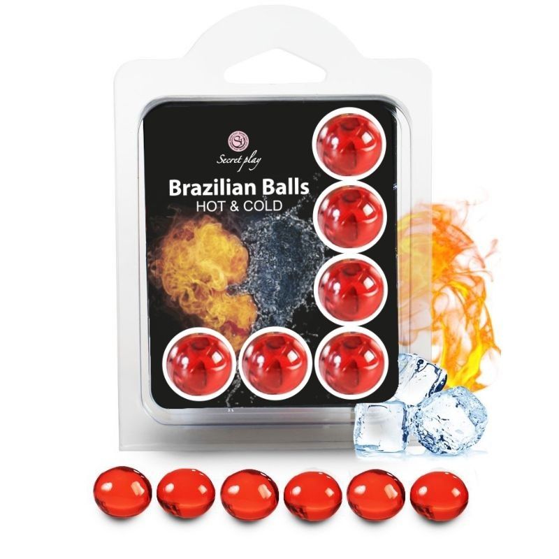 SECRETPLAY - SET 6 BRAZILIAN BALLS HOT AND COLD EFFECT SECRETPLAY COSMETIC - 1
