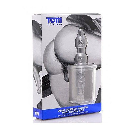 TOM OF FINLAND - ANAL ROSEBUD VACUUM WITH BEABED TRANSPARENT TOM OF FINLAND - 2