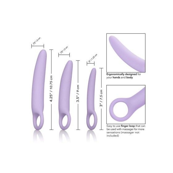 CALIFORNIA EXOTICS - DR LAURA BERMAN ALENA SET OF 3 SILICONE DILATORS CALIFORNIA EXOTICS - 3