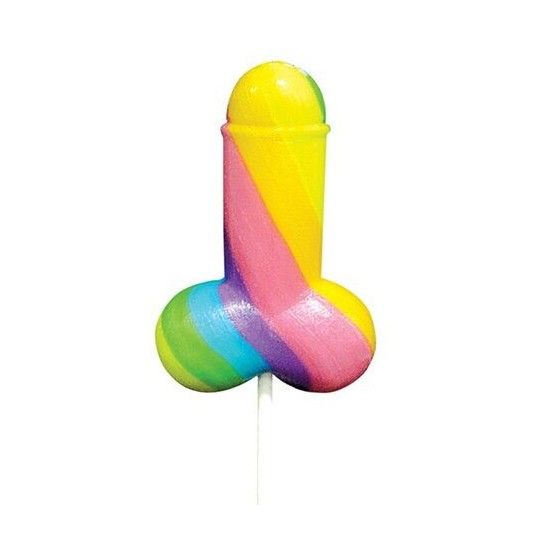 PRIDE - SPENCER & FLEETWOOD RAINBOW COCK LGBT LOLLIPOP