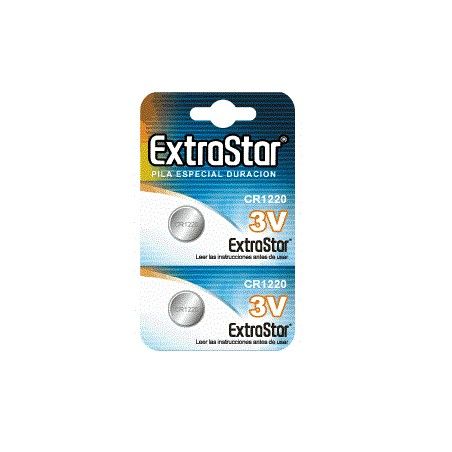 EXTRASTAR - CR1220 3V 2 BATTERIES PACK