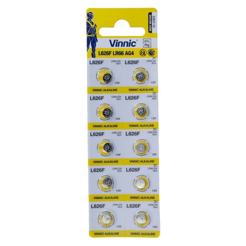 VINNIC - LR66 (AG4) 10 BATTERIES VINNIC - 1