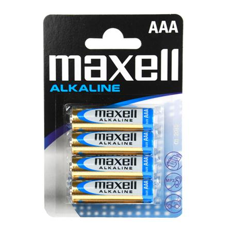 MAXELL - BATTERY AAA 4PCS