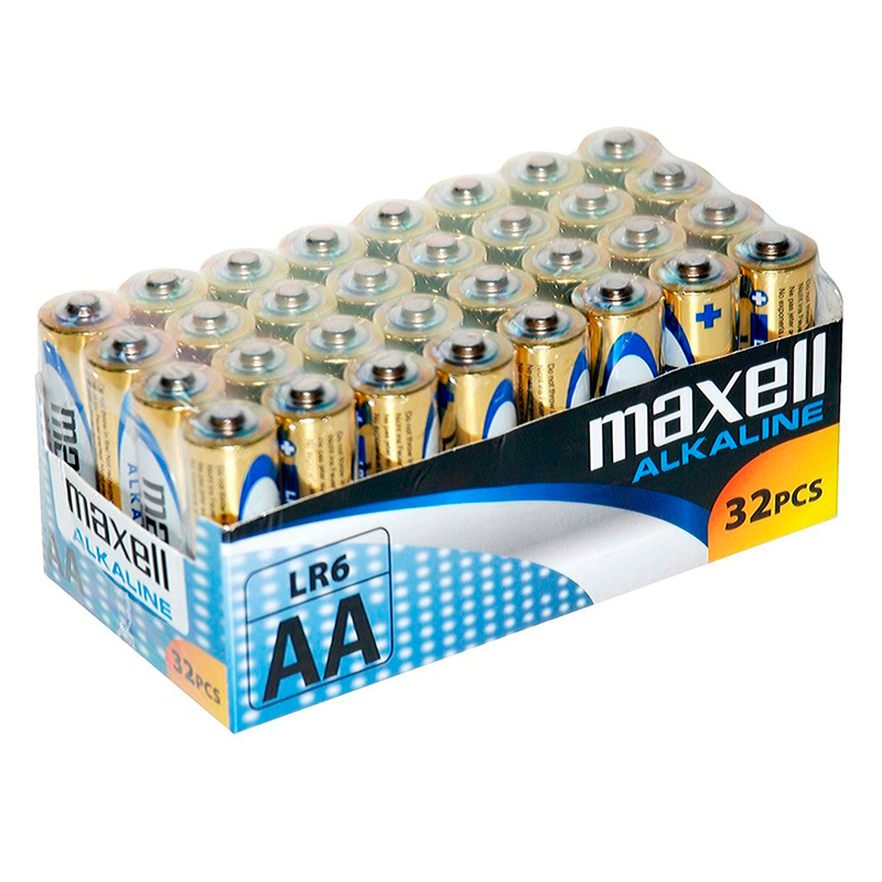 MAXELL - BATTERY ALCALINA AA LR6 PACK*32 UDS MAXELL - 1