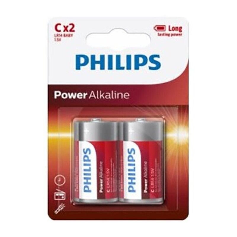 PHILIPS - POWER BATTERIES PILA C LR14 PACK 2 PHILLIPS - 1