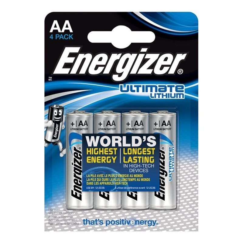 ENERGIZER - ULTIMATE LITHIUM AA L91 LR6 1,5V *4 ENERGIZER - 1