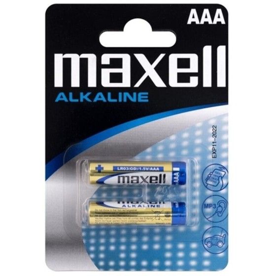 MAXELL - ALKALINE BATTERY AAA LR03 BLISTER * 2 MAXELL - 1