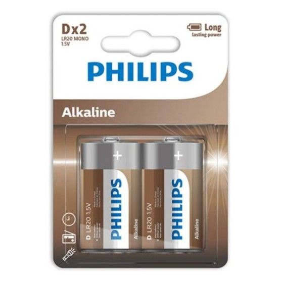 PHILIPS - ALKALINE BATTERY D LR20 BLISTER*2 PHILLIPS - 1