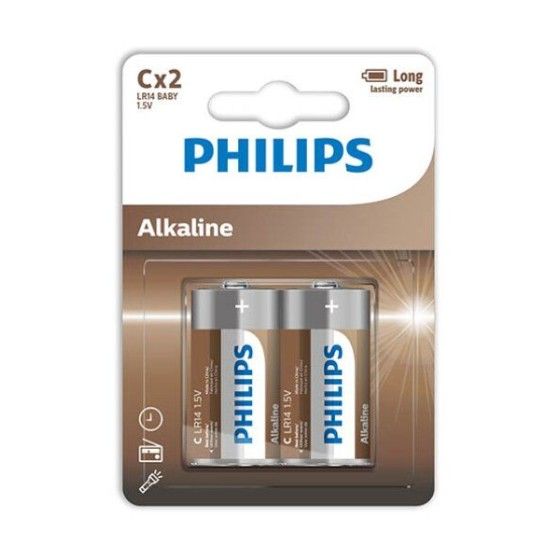 PHILIPS - ALKALINE BATTERIES C LR14 BLISTER*2 PHILLIPS - 1
