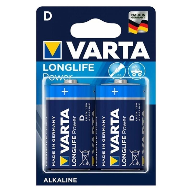 VARTA - LONGLIFE POWER ALKALINE BATTERY D LR20 2 UNIT VARTA - 1