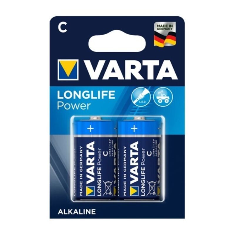 VARTA - LONGLIFE POWER ALKALINE BATTERY C LR14 2 UNIT VARTA - 1