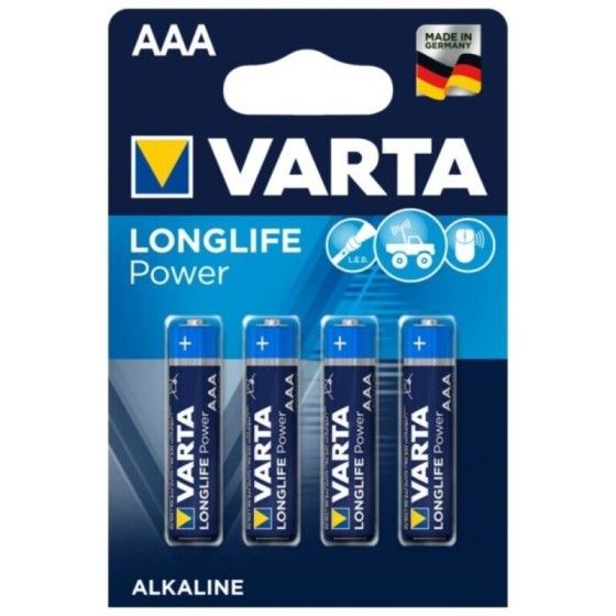 VARTA - LONGLIFE POWER ALKALINE BATTERY AAA LR03 4 UNIT VARTA - 1