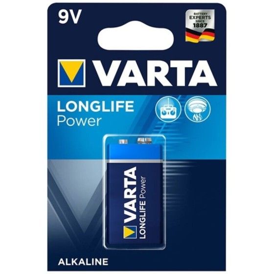 VARTA - LONGLIFE POWER ALKALINE BATTERY 9V LR61 1 UNIT VARTA - 1