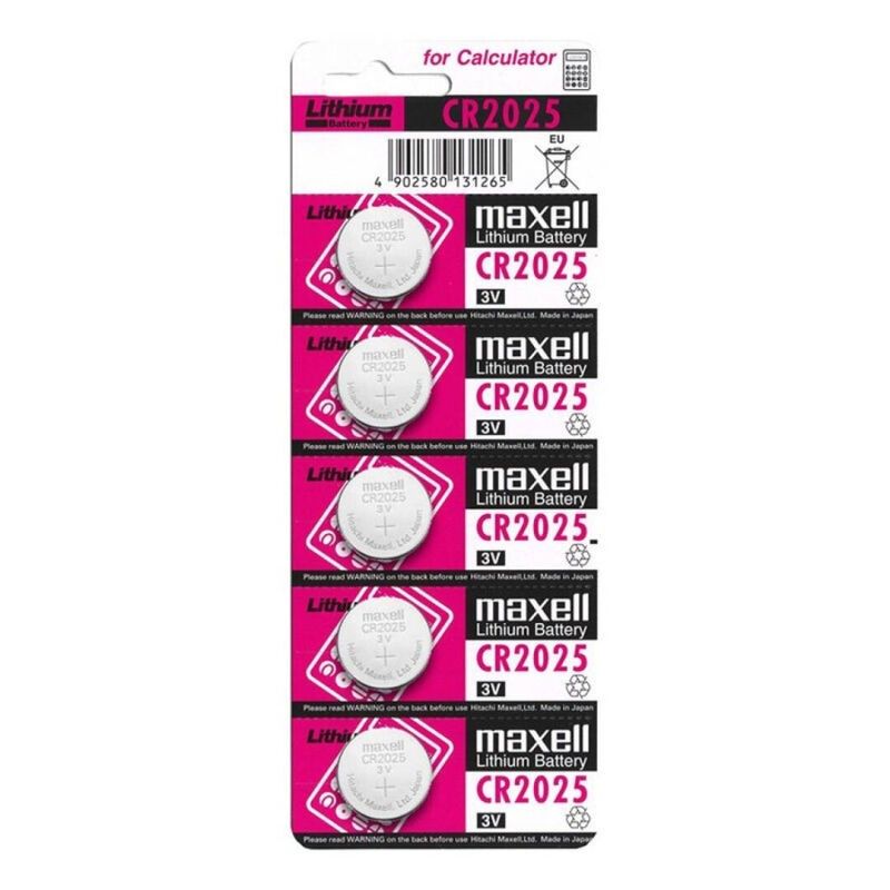 MAXELL - BATTERY LITIO CR2025 3V 5UDS MAXELL - 1