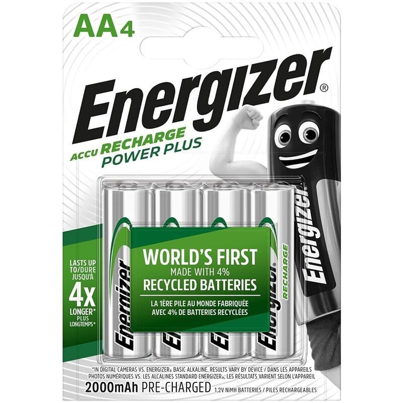 ENERGIZER - RECHARGEABLE BATTERIES AA4 BLISTER 4 ENERGIZER - 1