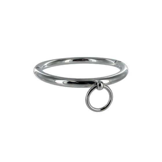 METAL HARD - BDSM NECKLACE WITH RING 18CM