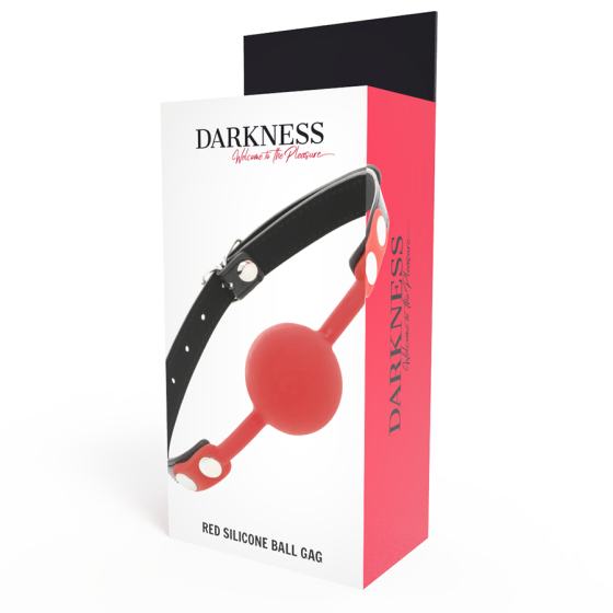 DARKNESS - RED SILICONE GAG DARKNESS BONDAGE - 4