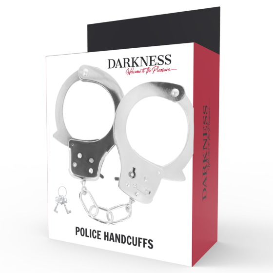 DARKNESS - METAL HANDCUFFS WITH KEYS DARKNESS BONDAGE - 3
