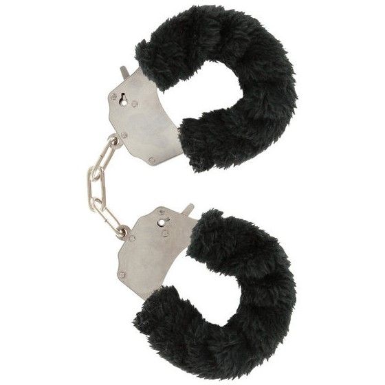 TOYJOY - FURRY FUN CUFFS BONDAGE BLACK  - 1