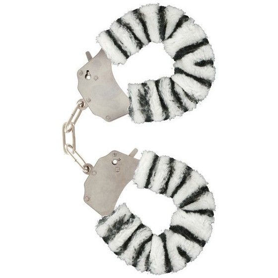 TOYJOY - FURRY FUN CUFFS BONDAGE ZEBRA  - 1