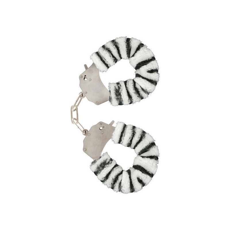 TOYJOY - FURRY FUN CUFFS BONDAGE ZEBRA  - 1