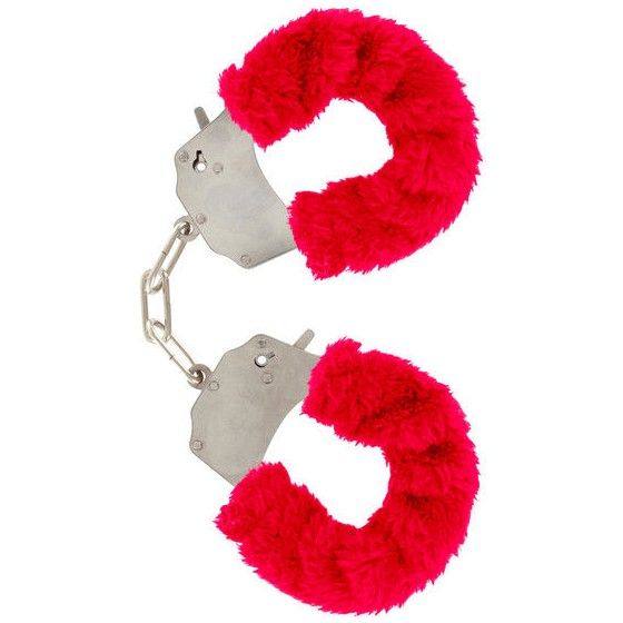 TOYJOY - FURRY FUN CUFFS BONDAGE RED  - 1