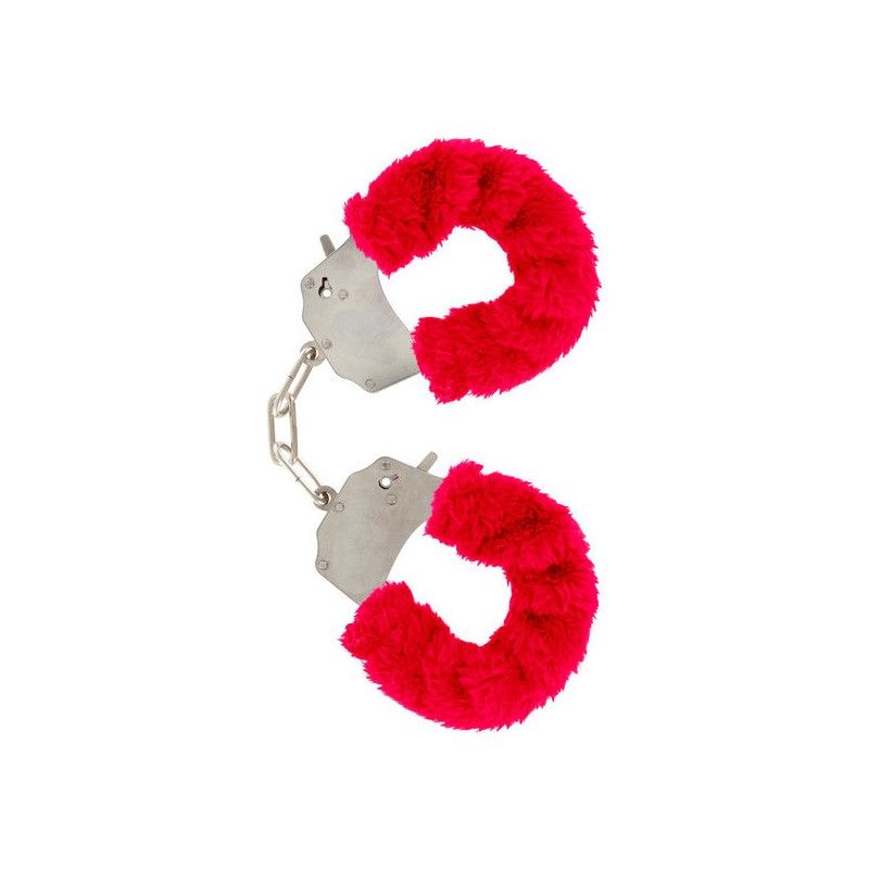 TOYJOY - FURRY FUN CUFFS BONDAGE RED  - 1