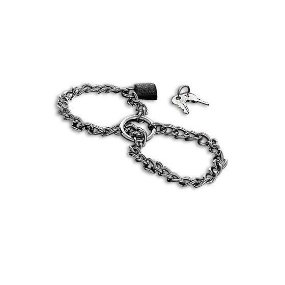 METAL HARD - HANDCUFFS WITH STAINLESS STEEL CHAIN. METAL HARD - 1