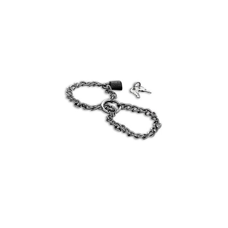 METAL HARD - HANDCUFFS WITH STAINLESS STEEL CHAIN. METAL HARD - 1