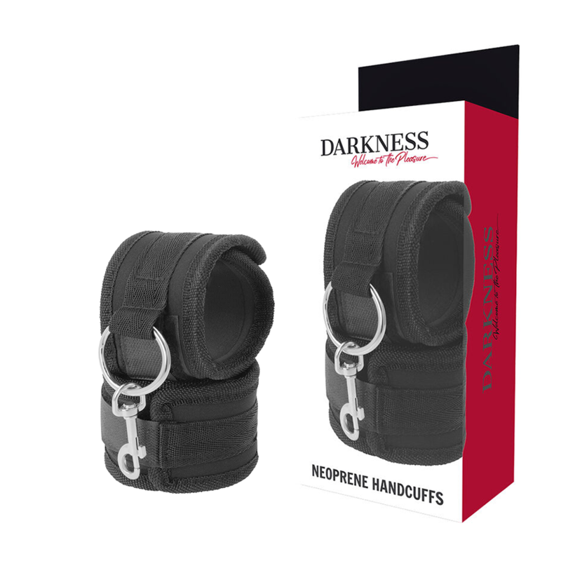 DARKNESS - NEOPRENE HANDCUFFS DARKNESS BONDAGE - 1