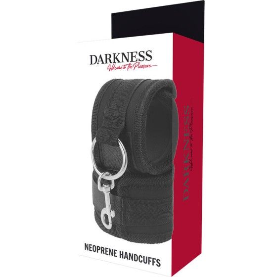 DARKNESS - NEOPRENE HANDCUFFS DARKNESS BONDAGE - 5