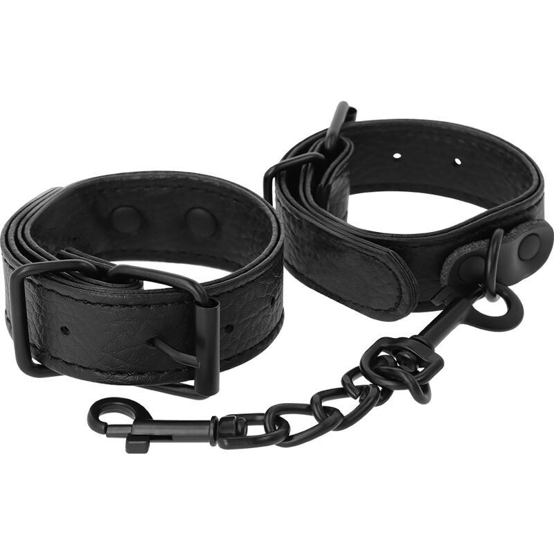 DARKNESS - WIDE THIN TEXTURED HANDCUFFS DARKNESS BONDAGE - 2