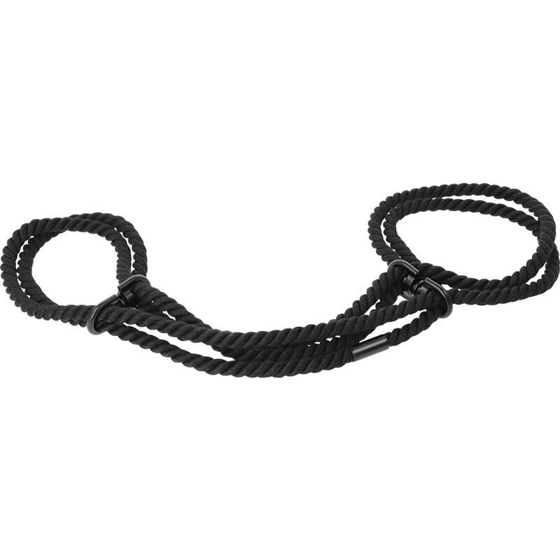 DARKNESS - 100% COTTON ROPE HANDCUFFS OR ANKLE HANDCUFFS DARKNESS BONDAGE - 3