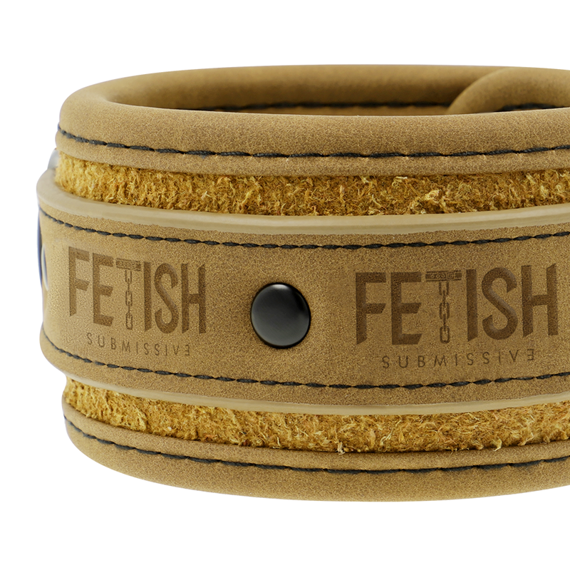 FETISH SUBMISSIVE ORIGEN - VEGAN LEATHER HANDCUFFS WITH NEOPRENE LINING FETISH SUBMISSIVE ORIGIN - 7