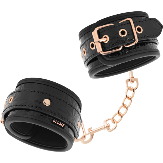 BEGME - BLACK EDITION PREMIUM ANKLE CUFFS WITH NEOPRENE LINING BEGME BLACK EDITION - 1