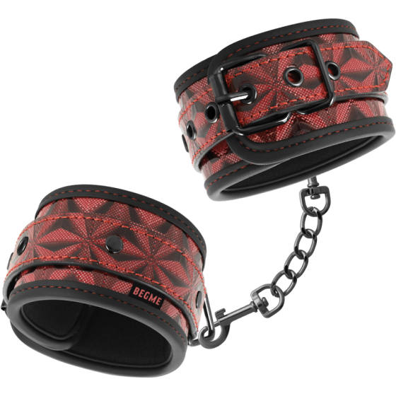 BEGME - RED EDITION PREMIUM HANDCUFFS WITH NEOPRENE LINING BEGME RED EDITION - 1