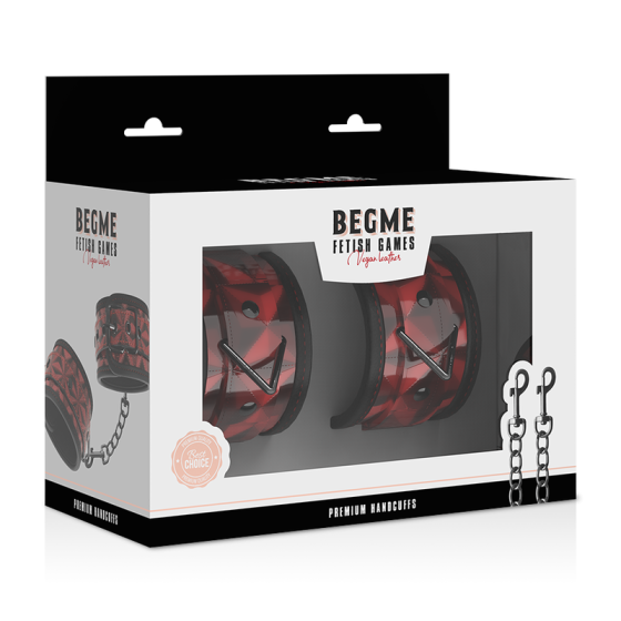 BEGME - RED EDITION PREMIUM HANDCUFFS WITH NEOPRENE LINING BEGME RED EDITION - 8