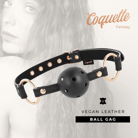 COQUETTE CHIC DESIRE - FANTASY BREATHABLE VEGAN LEATHER GAG COQUETTE FANTASY - 6