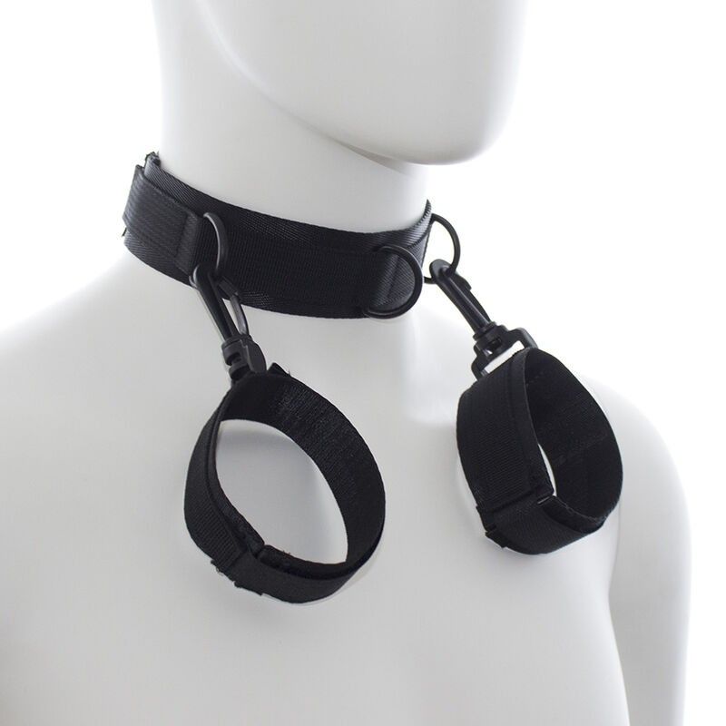 OHMAMA FETISH - NYLON HANDCUFFS AND COLLAR OHMAMA FETISH - 2