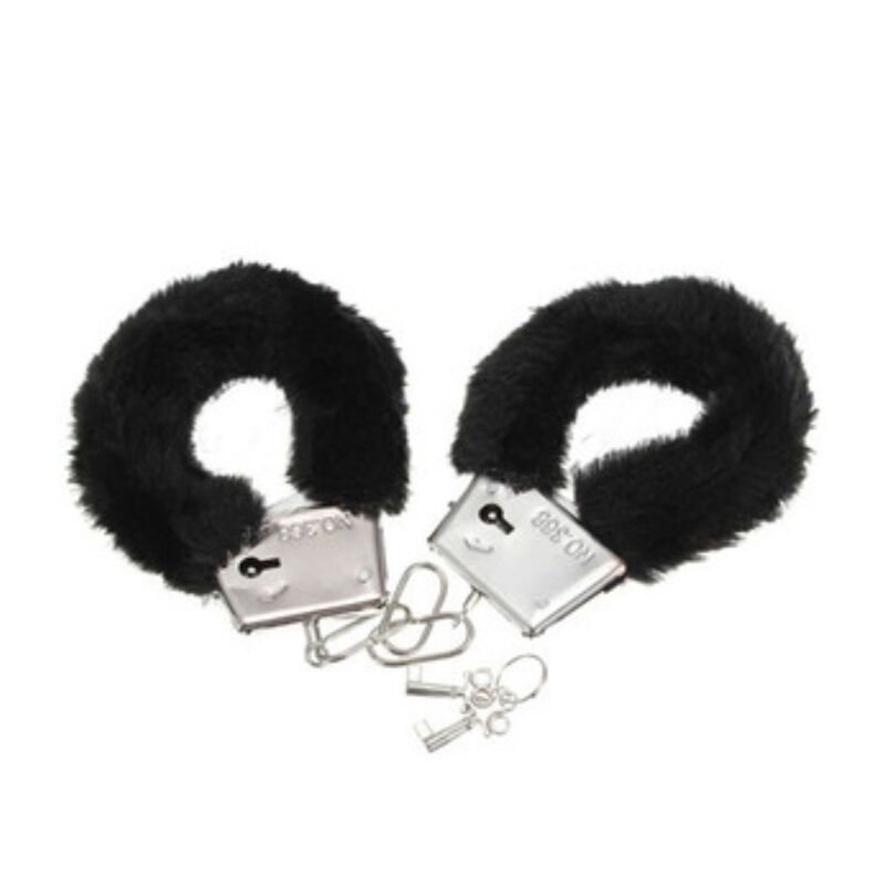 DIABLO PICANTE - PLEASURE FURRY HANDCUFFS BLACK DIABLO PICANTE - 1